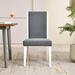 AmpelioDÃ©cor Vintage Solid Wood Dining Chair (Set of 2) For Dining Room Gray