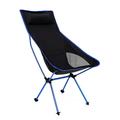 Outdoor Moon Chair Portable Folding Chair Aluminum Alloy Fishing Chair Camping Self-Driving Tour Recliner Casual Beach Chair