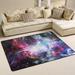 FREEAM Universe Galaxy Space Non Slip Area Rug for Living Dinning Room Bedroom Kitchen 4 x 6 (48 x 72 Inch) Nebula Stars Nursery Rug Floor Carpet Yoga Mat