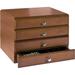 Stacking Wood Desk Organizers With 4 Supply Drawer Kit Cherry (WK7-CH)