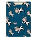GZHJMY Cute Cow Print Animal Navy Blue Clipboards for Kids Student Women Men Letter Size Plastic Low Profile Clip 9 x 12.5 in Silver Clip Whiteboard Clipboards