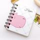 Lloopyting Notebook Sticky Notes Cute Daily Planner Portable Mini Coil Notebook Journal Diary Pocket Notepad Office Supplies School Supplies 11*9*2cm