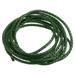 Uxcell Round Braided Leather Cord 3mm Genuine Braided Leather Cords Dark Green(2.2 Yards)