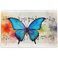 FREEAMG Butterfly Musical Note Jigsaw Puzzles for Adults 500 Piece Puzzles for Adults 1000 Piece Challenging Kids Teens Family Puzzle Game