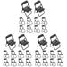 30 Pcs Decor for Office Kitchen Decir Mini Chair-shaped Mobile Phone Holder Dollhouse Folding 10pcs (black) Baby Furniture Miniature Prop Model Abs