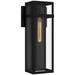 Vanessa 1-Light Matte Black Outdoor Wall Lantern