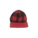 Old Navy Beanie Hat: Red Checkered/Gingham Accessories