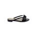 Sam Edelman Sandals: Slide Chunky Heel Boho Chic Black Shoes - Women's Size 7 1/2 - Open Toe