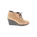 Cole Haan Ankle Boots: Tan Solid Shoes - Women's Size 9 - Almond Toe