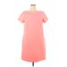 Donna Morgan Casual Dress - Shift: Pink Solid Dresses - New - Women's Size 16