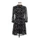 LC Lauren Conrad Casual Dress: Black Print Dresses - Women's Size 6