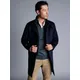 Charles Tyrwhitt Pure Wool Funnel Neck Coat, Navy