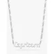 Daisy London Zodiac Nameplate Figaro Necklace, Silver