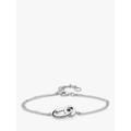 Kit Heath Bevel Cirque Link Bracelet, Silver