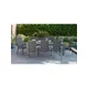 KETTLER Surf Active 8-Seater Garden Dining Table & Reclining Chairs Set, Grey
