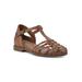 Women's Kiky Sandal by White Mountain in Tan Burnished Smooth (Size 6 M)