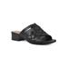 Women's Alluvia Sandal by White Mountain in Black Smooth (Size 8 1/2 M)