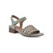 Women's Alumina Sandal by White Mountain in Sage Multi Smooth (Size 7 1/2 M)