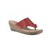 Women's Beaux Sandal by White Mountain in Red Smooth (Size 9 1/2 M)