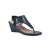 Women's All Dres Sandal by White Mountain in Navy Smooth (Size 11 M)