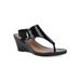 Women's All Dres Sandal by White Mountain in Black Patent Smooth (Size 11 M)