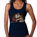 Animal House John Bluto Blutarsky Wearing Red Top Women's Vest Navy Blue Medium