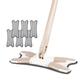 Slowmoose X Type Floor Mop For Wood Ceramic Tiles Cleaning Tool 7PC mop cloth gold