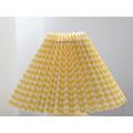 Slowmoose Yamato Style, Vintage Cloth - Muticolor Pleated Lampshades For Table Lamps Yellow grid Dia 45cm H26cm