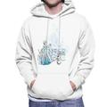 Disney Frozen Winter Magic Men's Hooded Sweatshirt White XX-Large