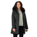 Regatta Womens Lexis Waterproof Insulated Parka Coat Jacket Black 12 - Bust 36" (92cm)