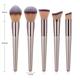 Slowmoose Champagne Makeup Brushes Set Foundation Powder Blush Eyeshadow Concealer