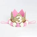 Slowmoose Happy Birthday Party Hats, Decor Cap Princess Crown 1st/2nd/3rd Year Old Number D