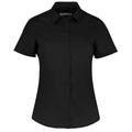 Kustom Kit Womens/Ladies Short Sleeve Poplin Shirt Black 24