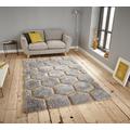 Rugs Direct Online Ltd Noble House 30782 30782 Grey Yellow Rectangle Rugs Funky Rugs 150.00 x 230.00cm