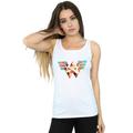 Absolute Cult DC Comics Women's Wonder Woman 84 Symbol Crossed Arms Vest White Small