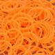 Slowmoose Hair Rubber Loom Bands - Refill Make Woven Bracelet orange