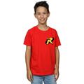 Absolute Cult DC Comics Boys Batman Robin Logo T-Shirt White 7-8 Years