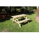 Churnet Valley Garden Furniture Ltd Deluxe A-Frame Picnic Table, Traditional Wooden Garden Furniture - L90 X W150 X H90 Cm - Minimal Assembly Required