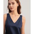 LILYSILK Silk Camis Womens Navy Blue UK 100% Grade 6A Silk Skin Friendly Sleeveless Silk Tank Top 10