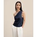 LILYSILK Silk Camisole Top Womens Navy Blue UK 100% Grade 6A Silk Breathable Detachable Belt Silk Vest Tops 6