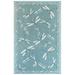 Liora Manne Carmel Dragonfly Indoor/Outdoor Rug by Trans-Ocean Import in Aqua (Size 39" X 59")