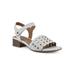 Women's Alumina Sandal by White Mountain in White Smooth (Size 11 M)