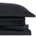 Classic Cotton Sheet Set by Brooklyn Loom in Black (Size TWIN)