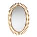 Rogier Modern Glam And Luxe Antique Goldleaf Metal Accent Wall Mirror by Baxton Studio in Gold