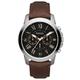 Chronograph FOSSIL "GRANT, FS4813" Armbanduhren braun Herren Quarzuhren