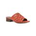 Women's Alluvia Sandal by White Mountain in Orange Smooth (Size 6 M)