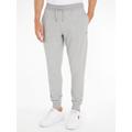 Sweathose TOMMY JEANS "TJM SLIM FLEECE SWEATPANT" Gr. M, N-Gr, grau (lt grey htr) Herren Hosen Sweathosen