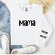 Mama Iron on decals Children Names Mother's Day Personalised Gift Mum Mother Mummy NO JUMPER INCLUDED Decals Only