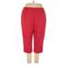 Alfred Dunner Casual Pants - High Rise Straight Leg Tapered: Red Bottoms - Women's Size 20