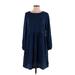 Old Navy Casual Dress - DropWaist: Blue Solid Dresses - Women's Size Small